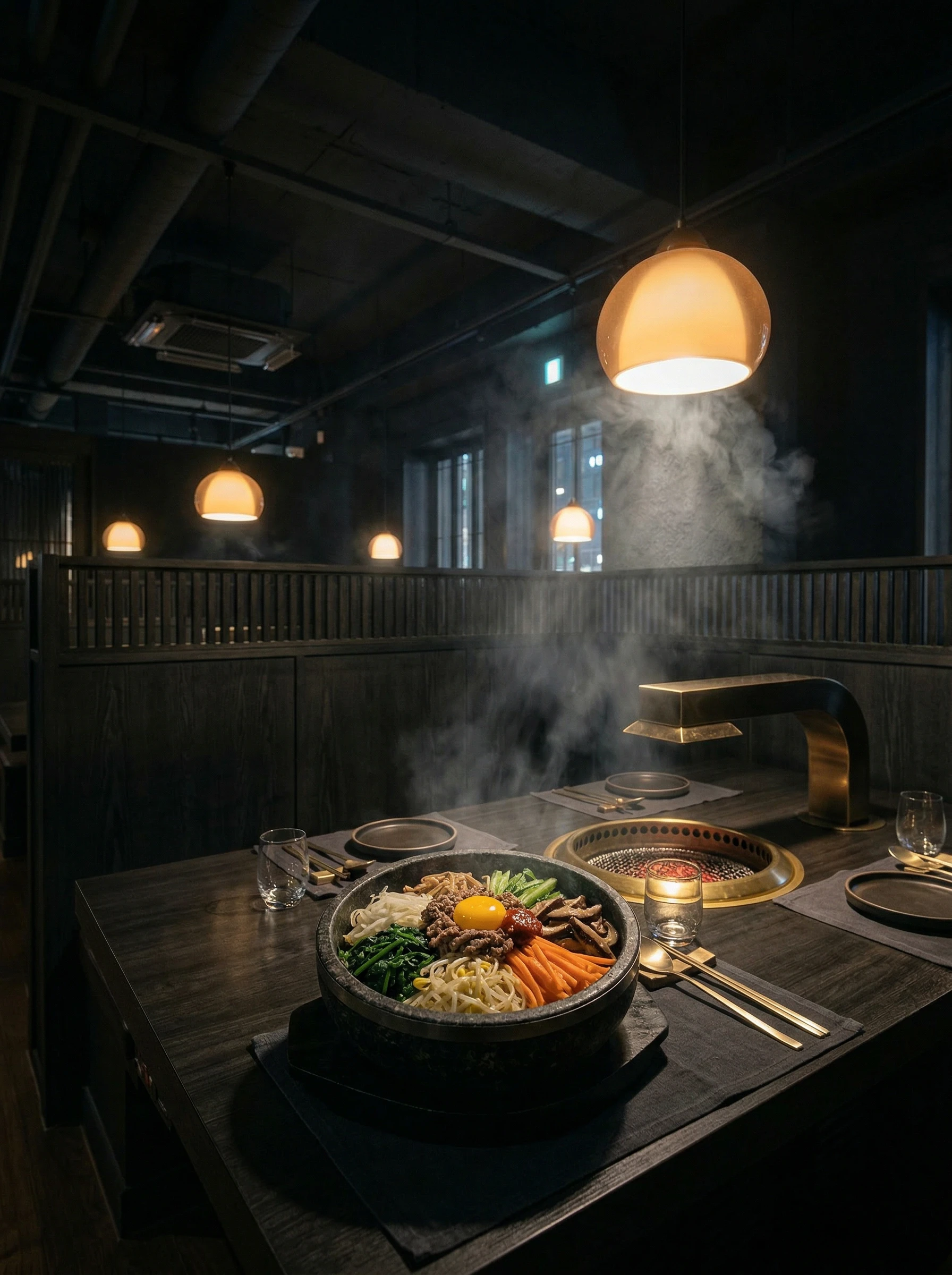 Korean Bibimbap presentation